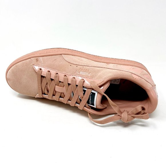 Puma Suede Classic x Mac One Creme De Nude Lipstick Womens Sneakers 366289 01 - Picture 4 of 5